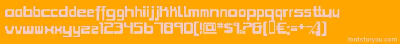 ZoltanKiss-fontti – vaaleanpunaiset fontit oranssilla taustalla