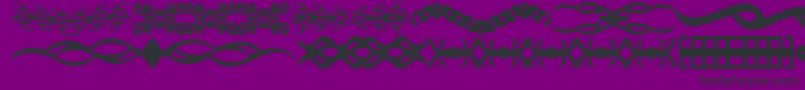 ScDividers-Schriftart – Schwarze Schriften auf violettem Hintergrund