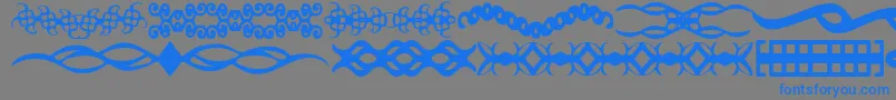 ScDividers Font – Blue Fonts on Gray Background