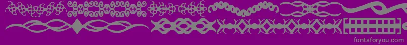 ScDividers Font – Gray Fonts on Purple Background