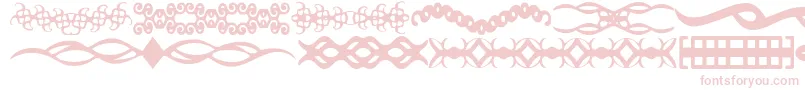 Czcionka ScDividers – różowe czcionki na białym tle
