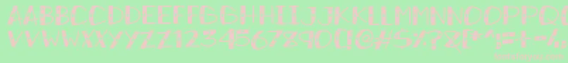 SnowySparkles Font – Pink Fonts on Green Background