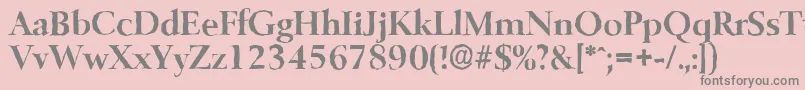 BelfastantiqueBold Font – Gray Fonts on Pink Background