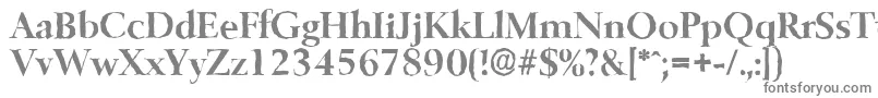 Шрифт BelfastantiqueBold – серые шрифты на белом фоне