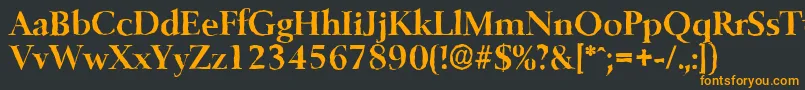 BelfastantiqueBold Font – Orange Fonts on Black Background