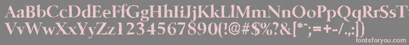 BelfastantiqueBold Font – Pink Fonts on Gray Background