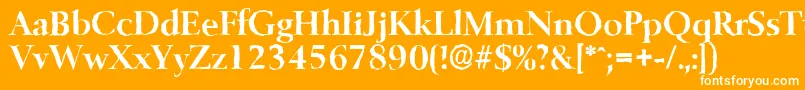 BelfastantiqueBold Font – White Fonts on Orange Background