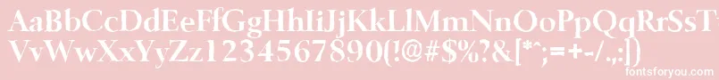 BelfastantiqueBold Font – White Fonts on Pink Background