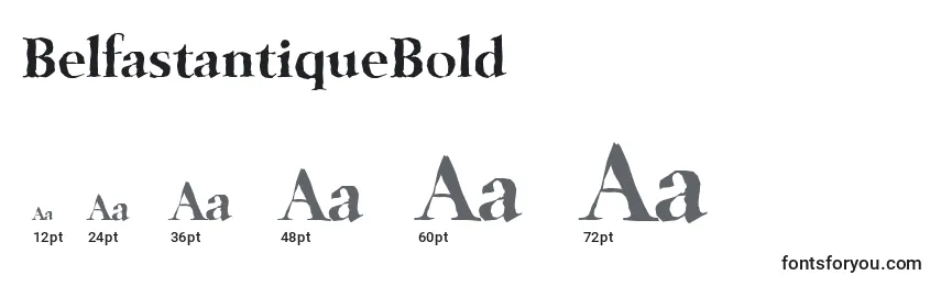 BelfastantiqueBold Font Sizes