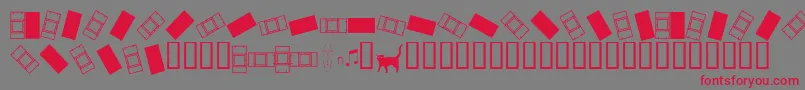 フォントCar – 赤い文字の灰色の背景