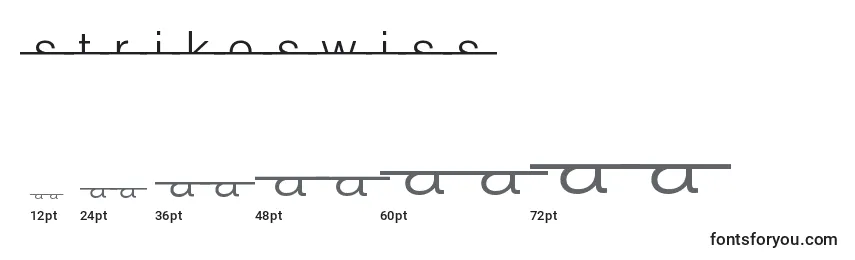 StrikeSwiss Font Sizes