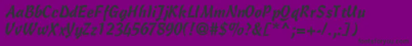 OlescriptsskRegular Font – Black Fonts on Purple Background