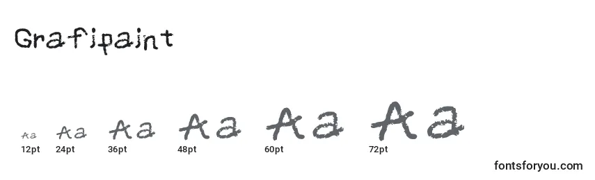Размеры шрифта Grafipaint