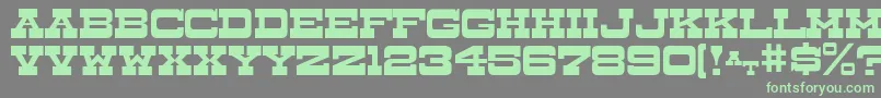 Шрифт DryGoodsJl – зелёные шрифты на сером фоне