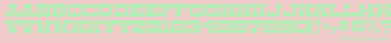 DryGoodsJl Font – Green Fonts on Pink Background