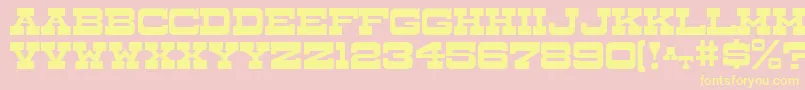 DryGoodsJl Font – Yellow Fonts on Pink Background