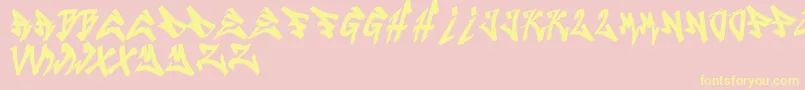 Cruze2 Font – Yellow Fonts on Pink Background