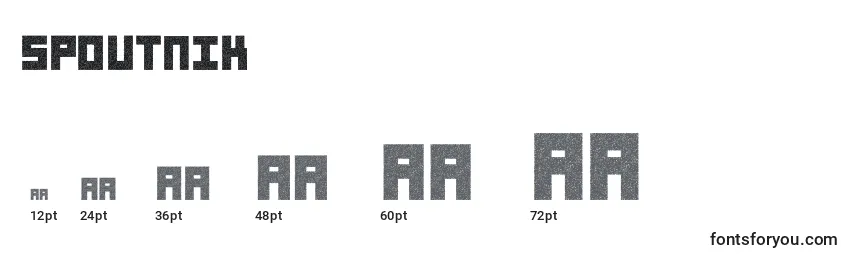 Spoutnik Font Sizes