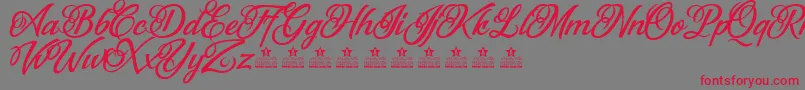 FantasticReasonPersonalUse Font – Red Fonts on Gray Background