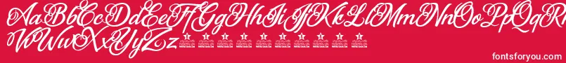 FantasticReasonPersonalUse Font – White Fonts on Red Background
