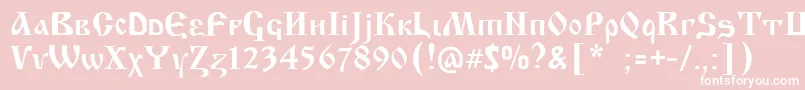 KrasniFellows Font – White Fonts on Pink Background