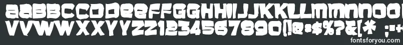 Шрифт Baveuseink – белые шрифты