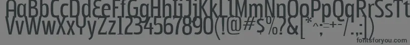 フォントSubpear – 黒い文字の灰色の背景