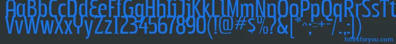 Subpear Font – Blue Fonts on Black Background