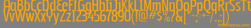 Subpear Font – Orange Fonts on Gray Background