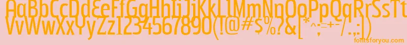 Subpear Font – Orange Fonts on Pink Background