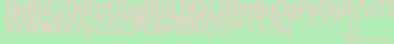 Subpear Font – Pink Fonts on Green Background