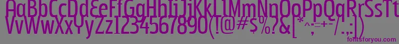 Subpear-fontti – violetit fontit harmaalla taustalla