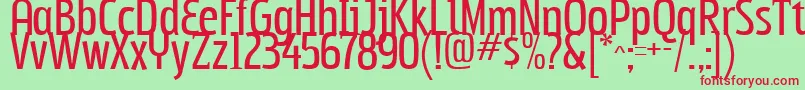フォントSubpear – 赤い文字の緑の背景