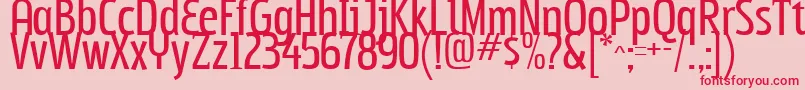 Subpear Font – Red Fonts on Pink Background