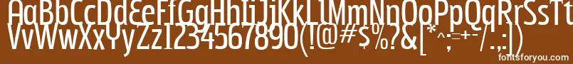 Subpear Font – White Fonts on Brown Background