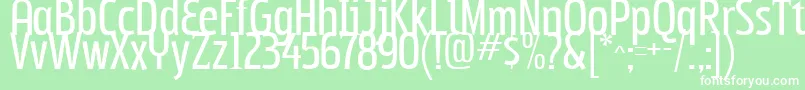 Subpear Font – White Fonts on Green Background