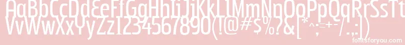 Subpear Font – White Fonts on Pink Background