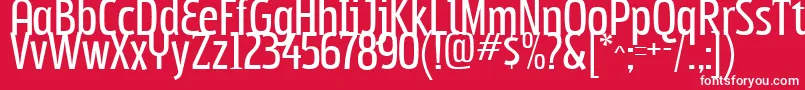Subpear Font – White Fonts on Red Background
