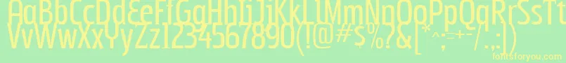 Subpear Font – Yellow Fonts on Green Background