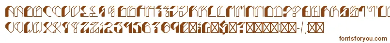 Шрифт Leptoc – коричневые шрифты на белом фоне