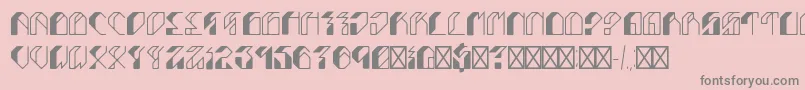 Leptoc Font – Gray Fonts on Pink Background