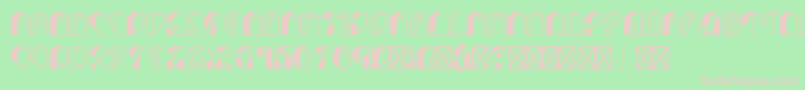 Leptoc Font – Pink Fonts on Green Background