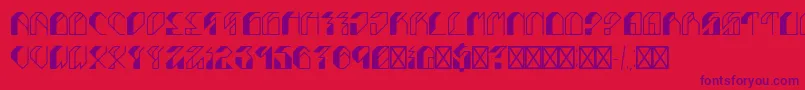 Leptoc Font – Purple Fonts on Red Background