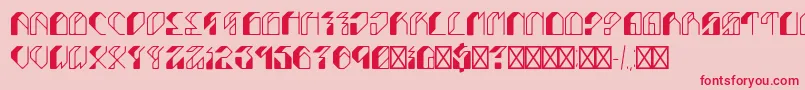 Leptoc Font – Red Fonts on Pink Background