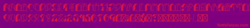 Leptoc Font – Red Fonts on Purple Background