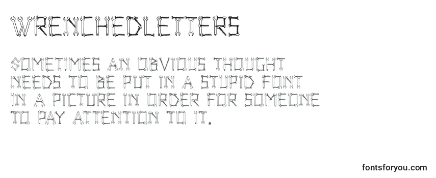 Schriftart Wrenchedletters
