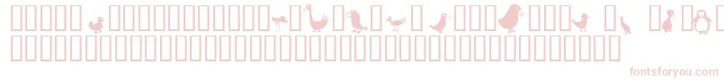 Birds Font – Pink Fonts
