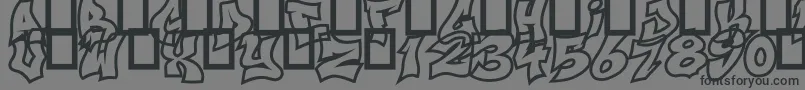 NextUps Font – Black Fonts on Gray Background