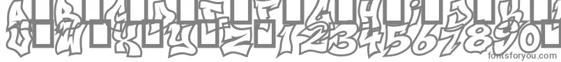 フォントNextUps – 白い背景に灰色の文字