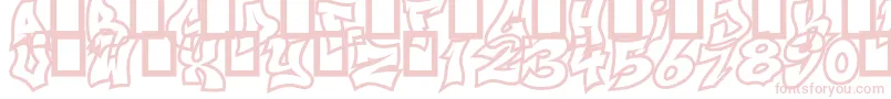 NextUps-fontti – vaaleanpunaiset fontit valkoisella taustalla
